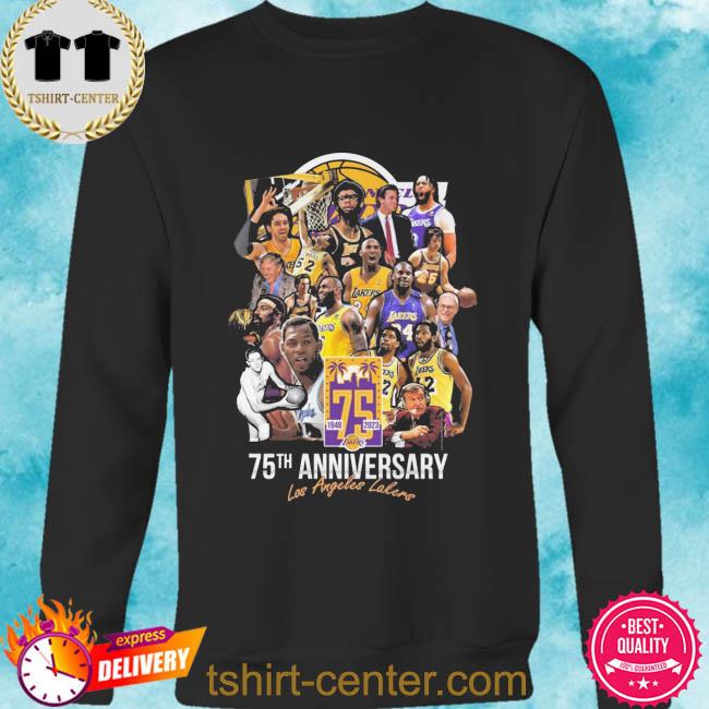 Los angeles lakers 75th anniversary 1948 2023 shirt, hoodie, sweater, long  sleeve and tank top