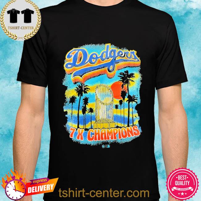 Official Dodgers 7x champions vintage shirt