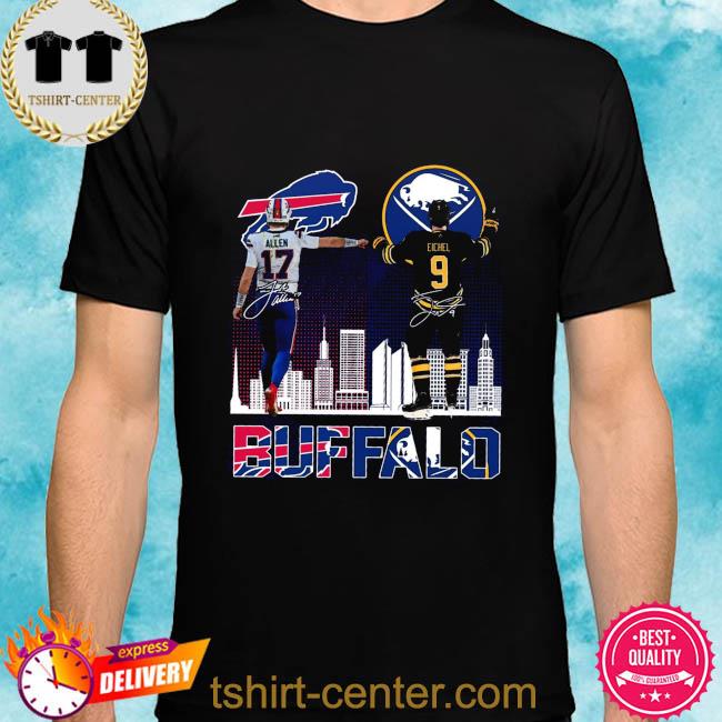 Official Josh Allen Buffalo Bills and Jack Eichel Buffalo Sabres signatures  shirt, hoodie, sweater, long sleeve and tank top