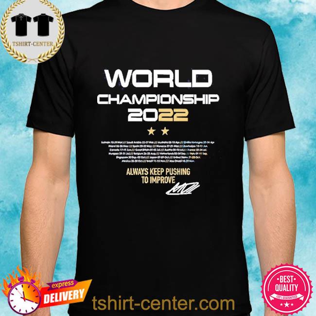 Official Max Verstappen World Champion 2022 signature Shirt