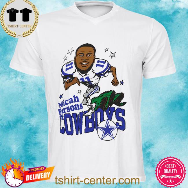 Micah Parsons Dallas Cowboys Homage Caricature Player Tri-Blend T