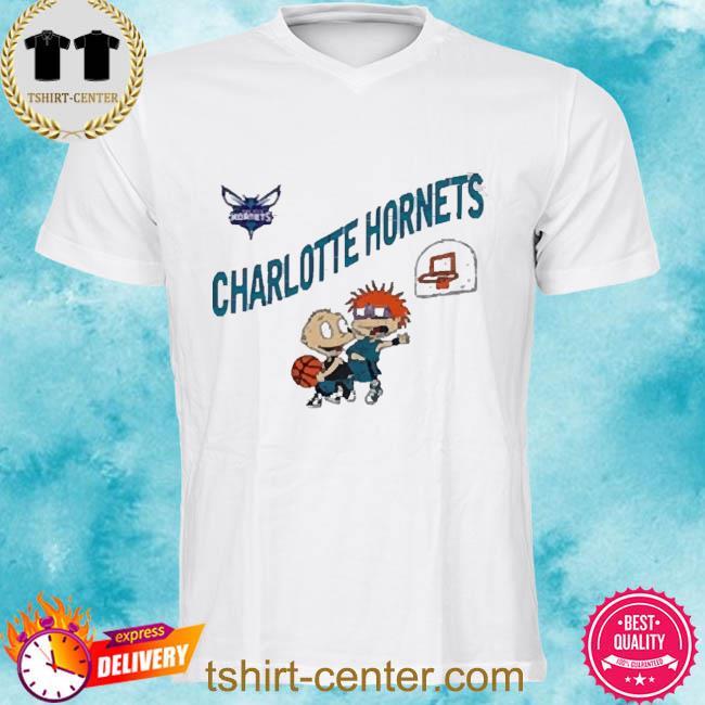 Official NBA x rugrats charlotte hornets chuckie tommy shirt