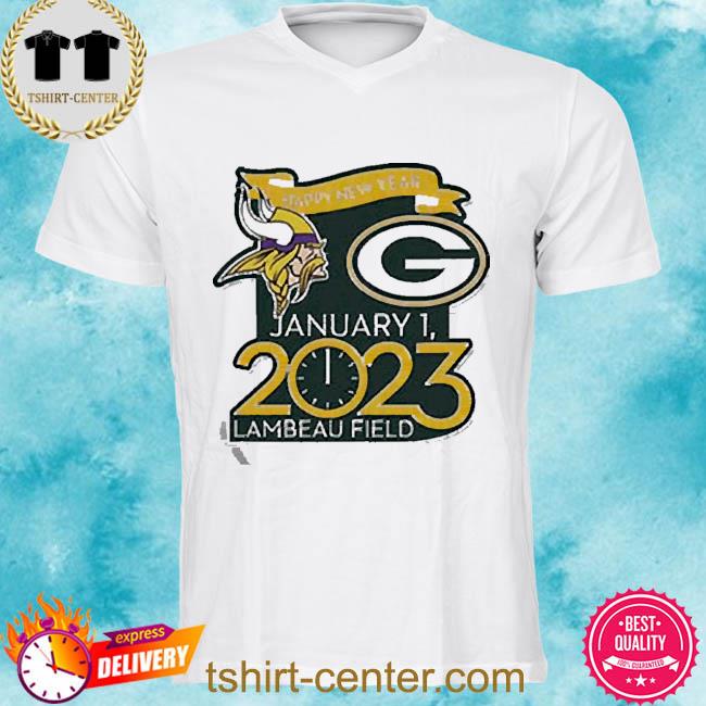 Official Packers Vs. Vikings Jan. 1 2023 Lambeau Field Gameday New Shirt