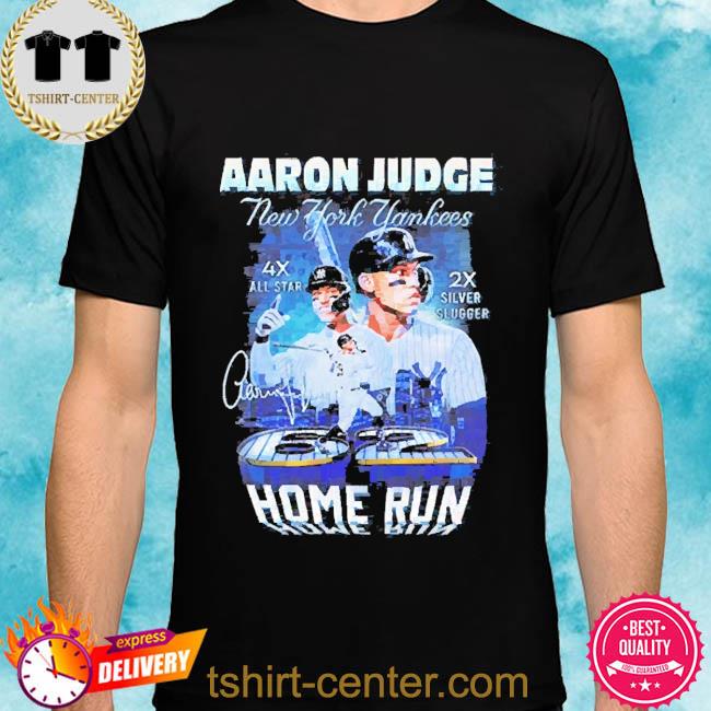 Official The Aaron Judge New York Yankees 62 Home Runs Signatures Shirt