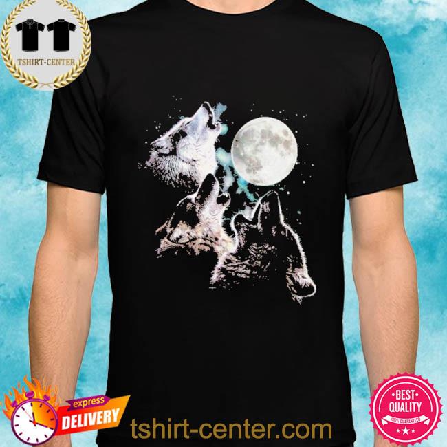 Official Treefree three wolf moon greeting card and envelope shirt