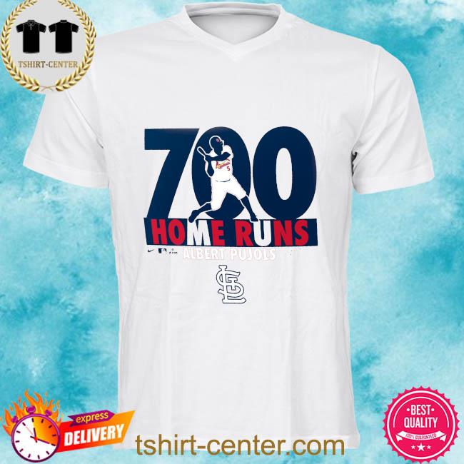 Premium albert Pujols St Louis Cardinals Nike 700th Home Run Milestone T-Shirt