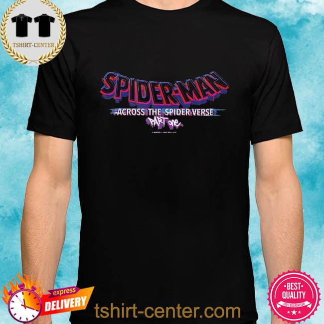 Premium marvel spider man across the spider verse part one logo shirt