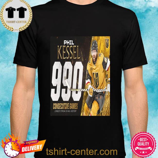Premium the nhl iron man phil kessel 990 consecutive games with vegas golden knights shirt