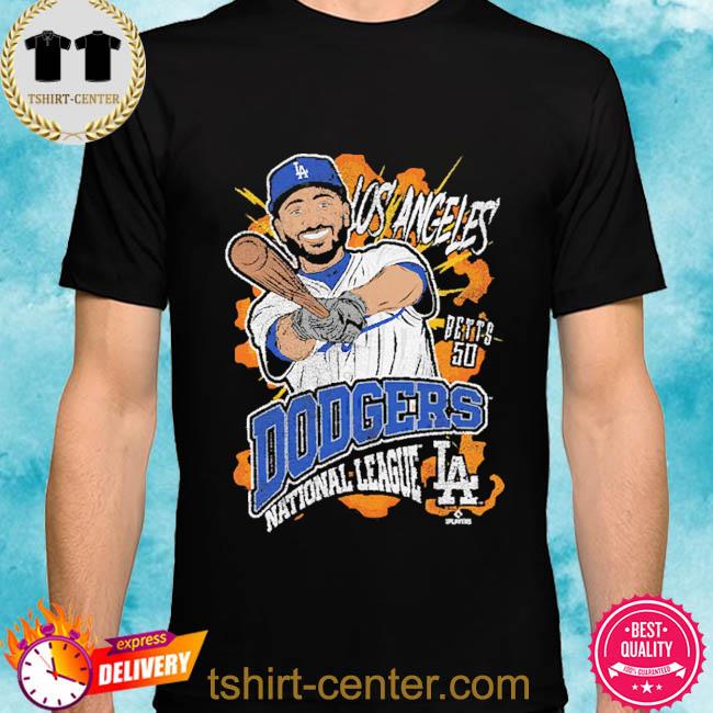 Youth Los Angeles Dodgers Mookie Betts Black Artist Series Player T-Shirt