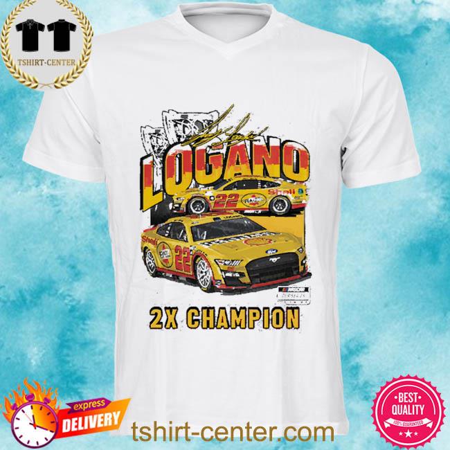 Premium joey Logano Team Penske Two-Time NASCAR Cup Series Champion Vintage Car T-Shirt