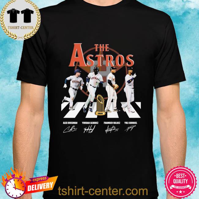 Premium the Houston Astros Abbey Road 2022 signatures shirt