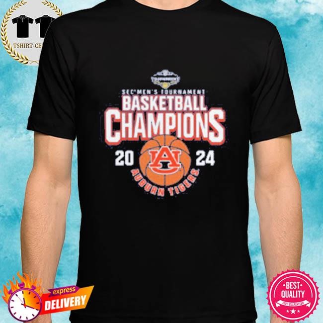 Auburn Tigers 2024 SEC Men’s Basketball Conference Tournament Champions Tee Shirt