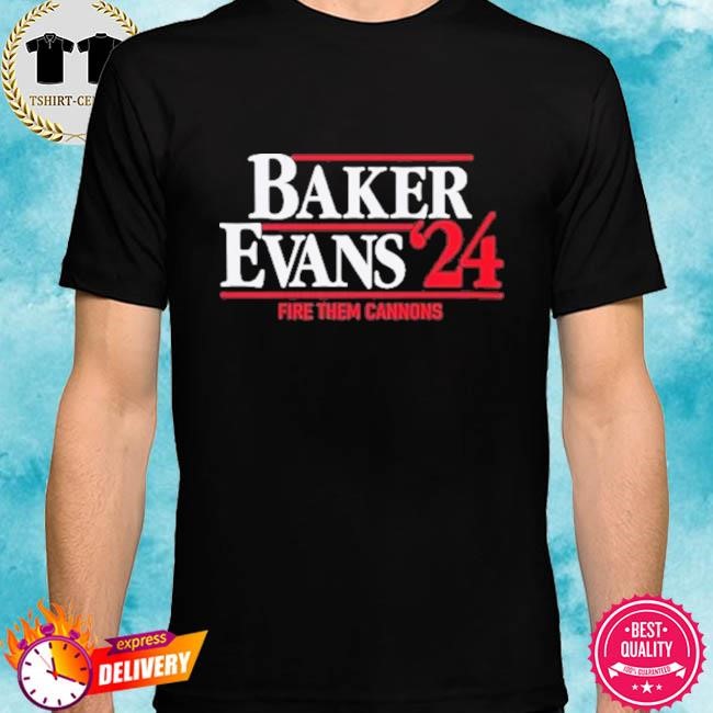 Official Baker Evans 24 Fire Them Cannons Tee Shirt