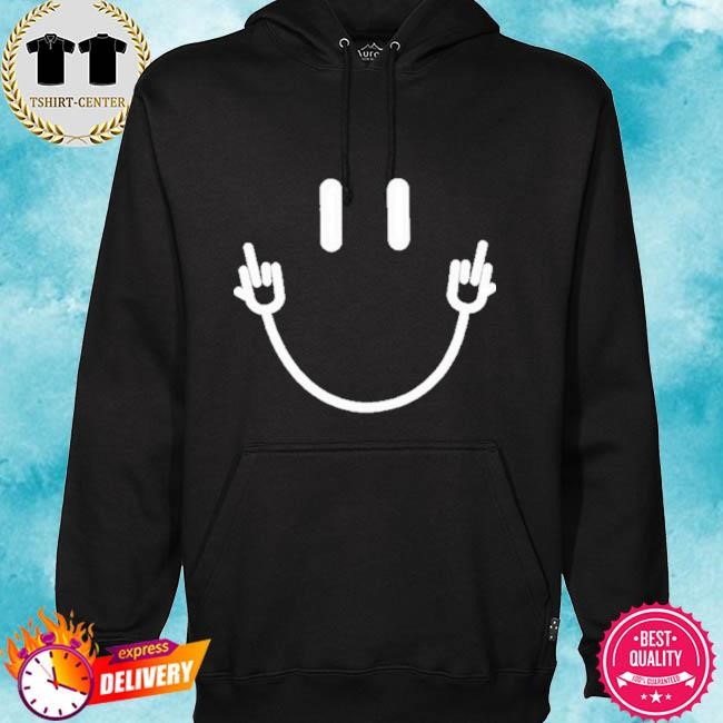 Official Boatin Rob Wearing Smile Face Middle Finger Tee Shirt hoodie.jpg