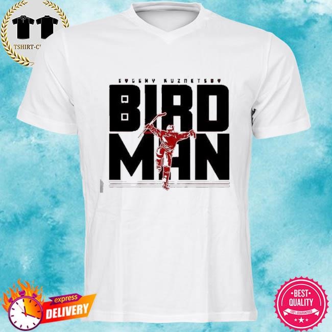 Official Evgeny Kuznetsov Carolina Bird Man Tee Shirt