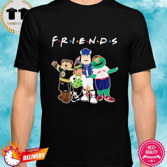 Official Friends Boston Sports Teams Mascots Tee Shirt