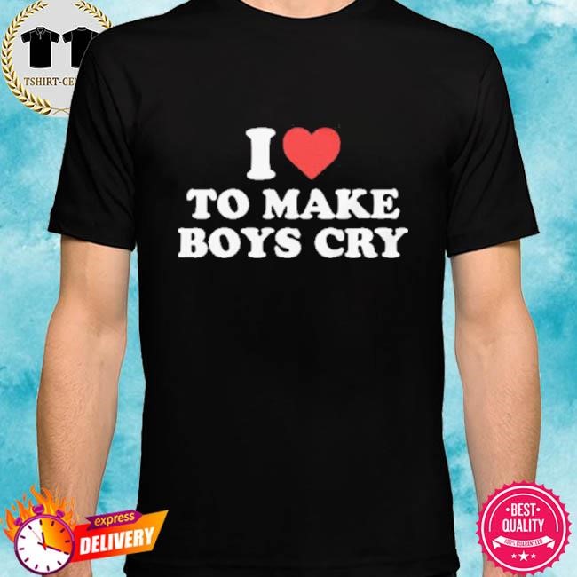 Official I Love to Make Boys Cry Baby Tee Shirt