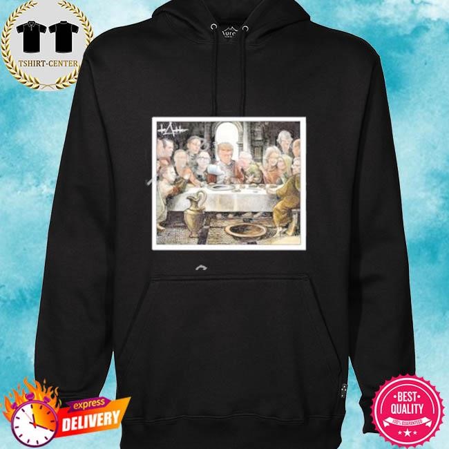 Official Michael De Adder Designs Last Supper Black Short Tee Shirt hoodie.jpg