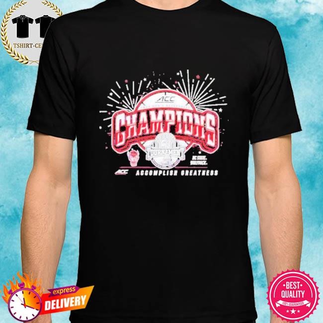 Official NC State Wolfpack 2024 ACC Champions Locker Room Tee Shirt