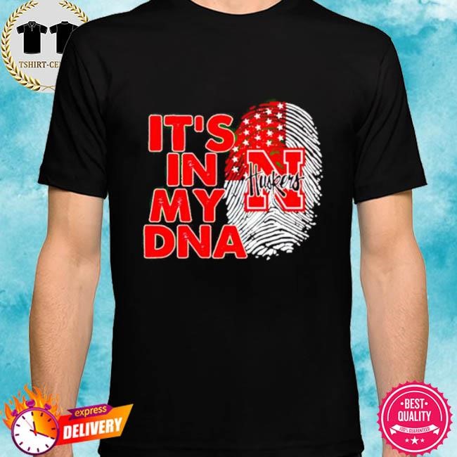 Official Nebraska Cornhuskers It’s In My DNA Fingerprint Tee shirt