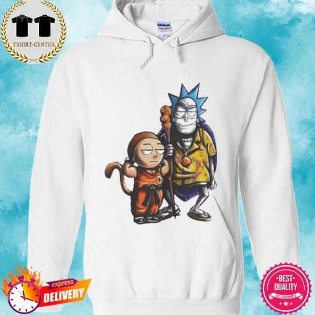 Official Rare Rick And Morty As Goku And Master Roshi Tee Shirt hoodie.jpg