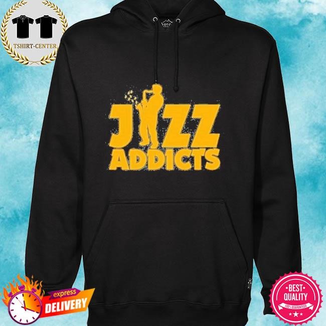 Official Robert Komaniecki Jazz Addicts With Saxophone Tee Shirt hoodie.jpg