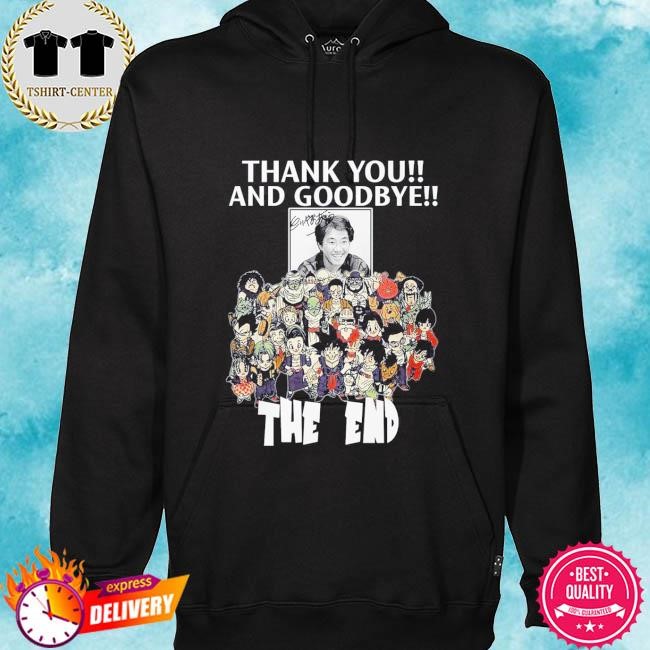 Official Thank You And Goodbye Akira Toriyama Dragon Ball The End Tee Shirt hoodie.jpg