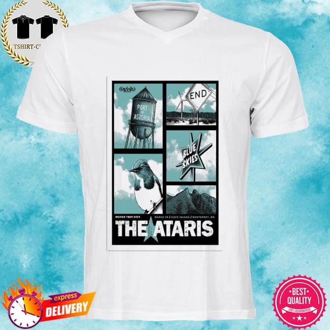 Official The Ataris March 26 2024 Café Iguana Monterrey, MX Tee Shirt
