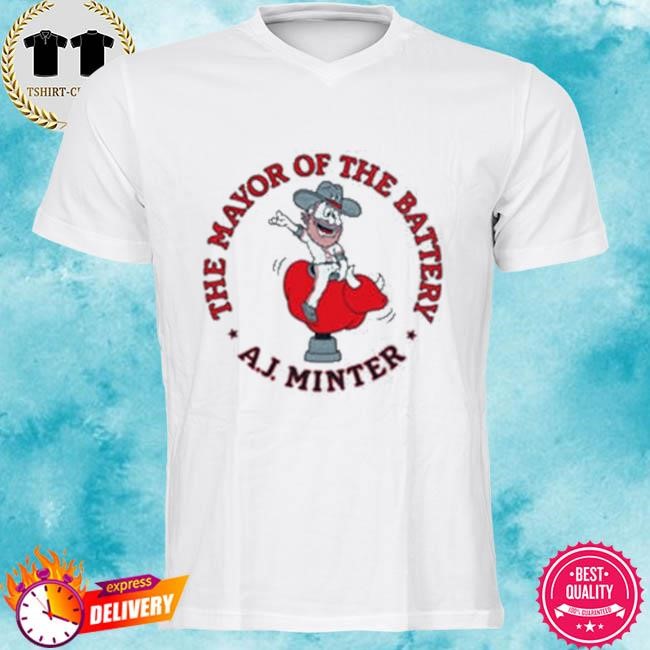 Official The Mayor Of The Battery A.J. Minter Tee Shirt