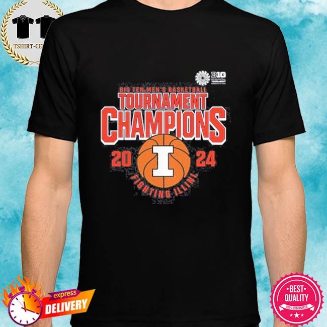 Premium Fighting Illini 2024 Big Ten Basketball Champions Tee Shirt