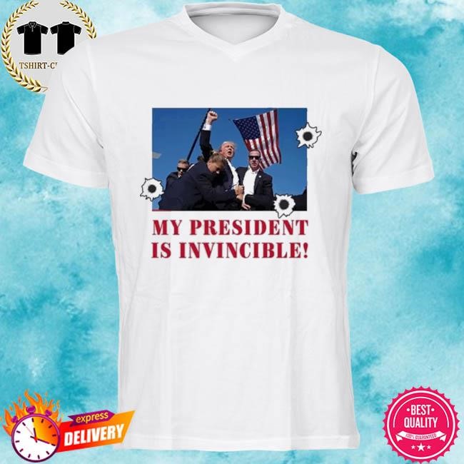 Donald trump MAGA Fist Pump T-Shirt, Trump 2024, Invincible Trump